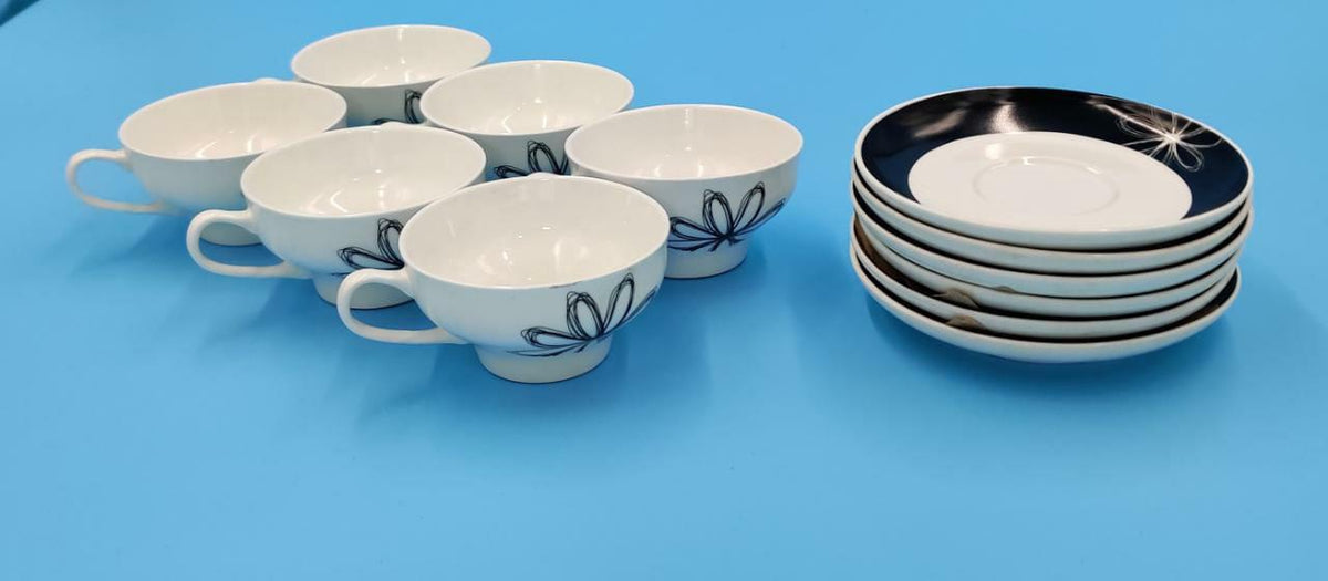 Tea Set 12PCS Marks 350CC Cup & Saucer