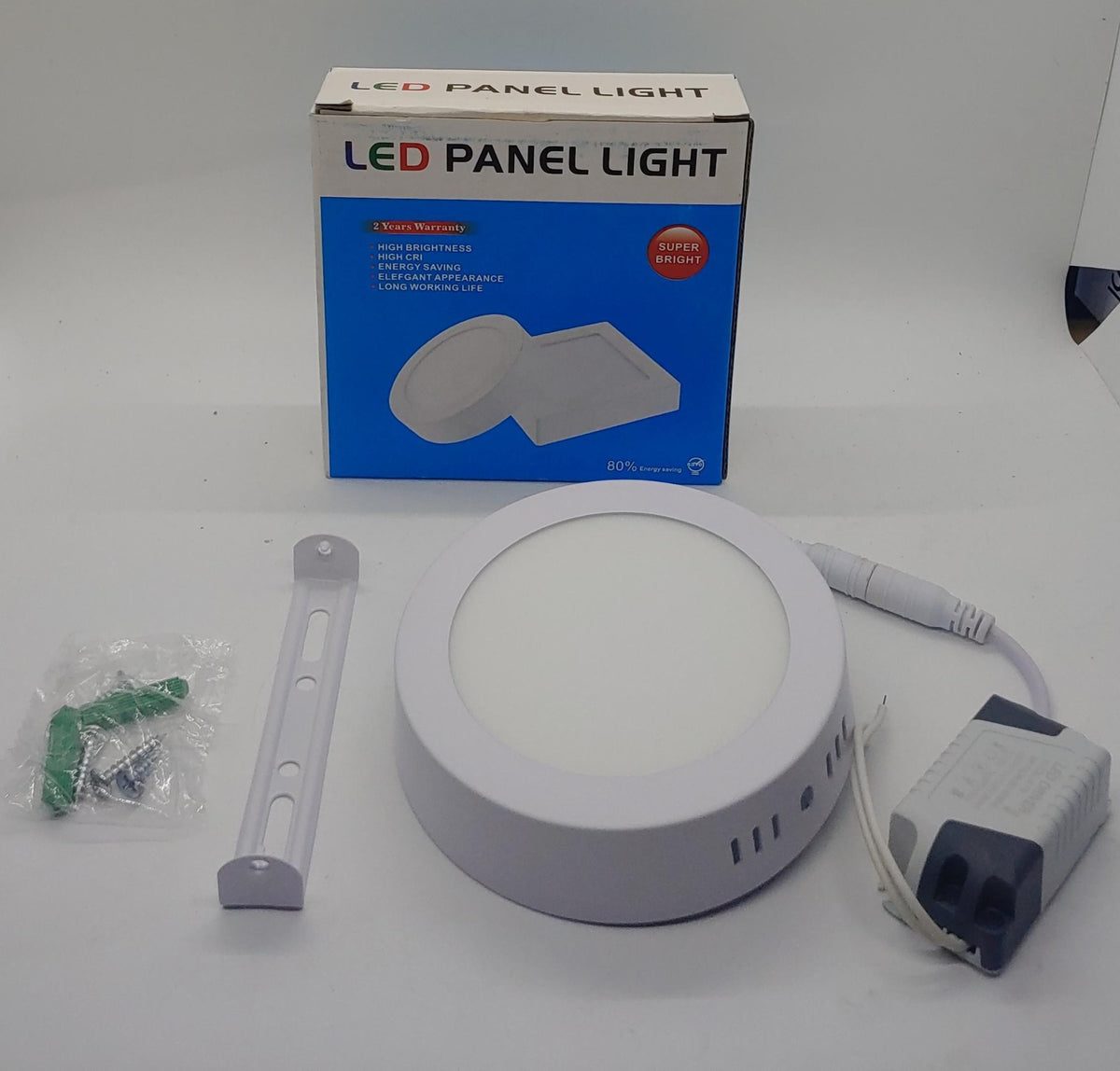 SUPER BRIGHT Light LED Panel 6W Round White Surface