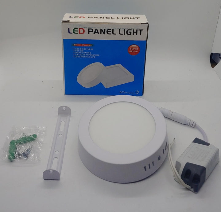 SUPER BRIGHT Light LED Panel 6W Round White Surface