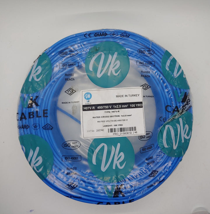 TURKEY Cable 2.5MM 1C VK/SENA Blue Roll