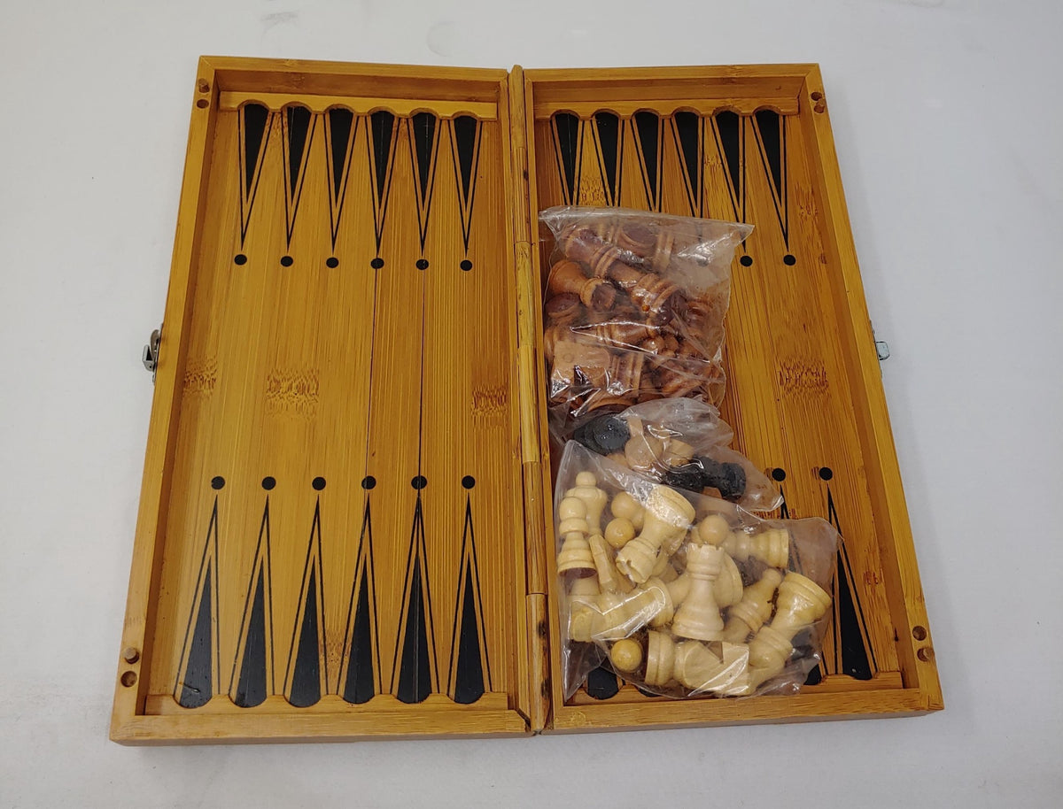 Game Chess & Backgammon #8803 Wood