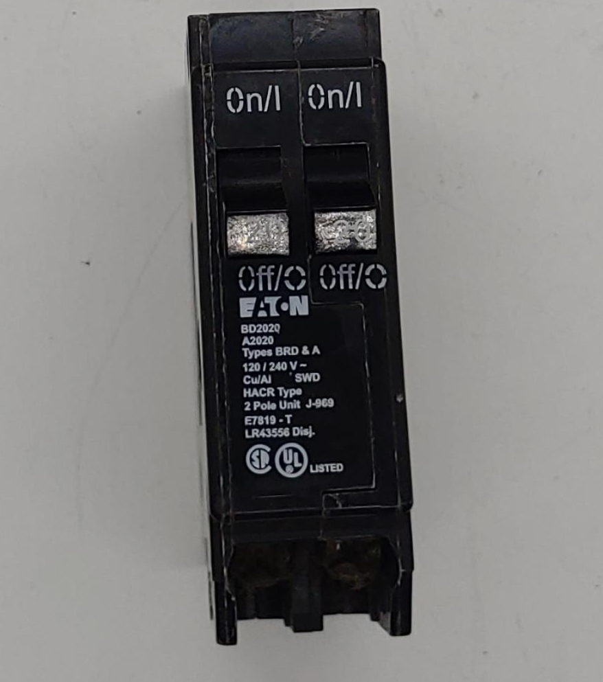 SQUARE D Breaker 20/20AMPS Duplex Eton