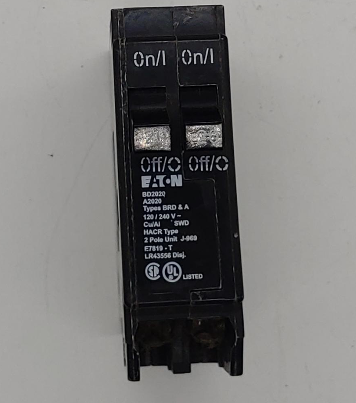 SQUARE D Breaker 20/20AMPS Duplex