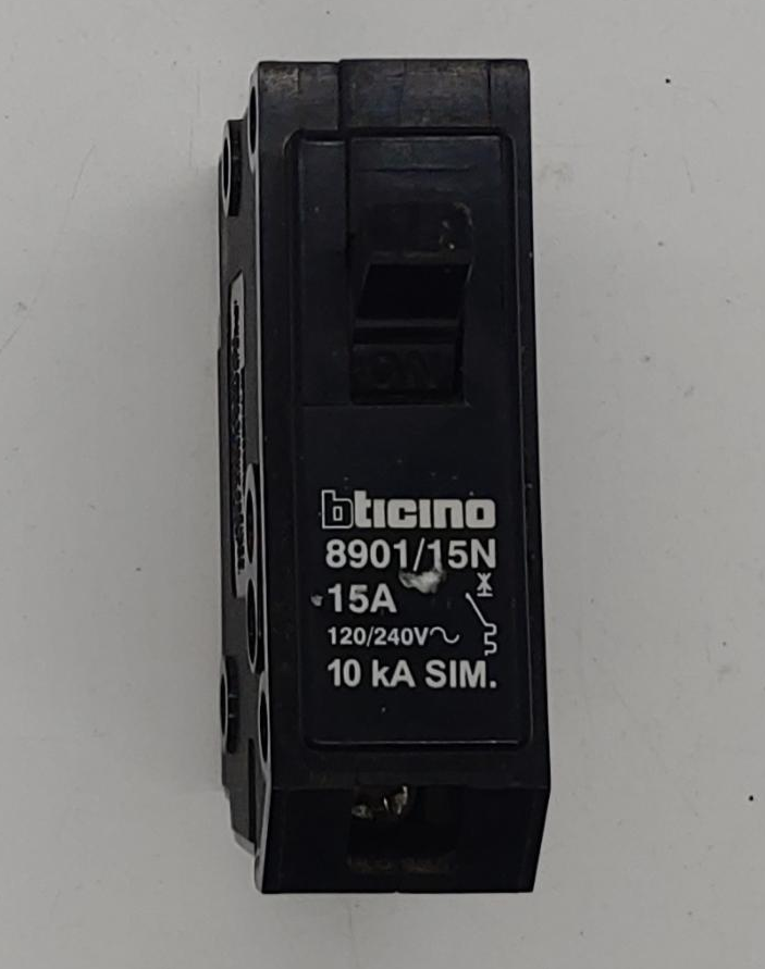 TICINO Breaker 15AMPS S/POLE
