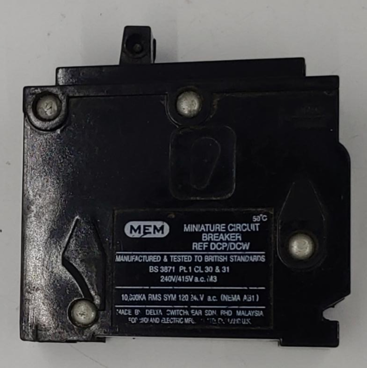 MEM Breaker 20AMPS S/POLE