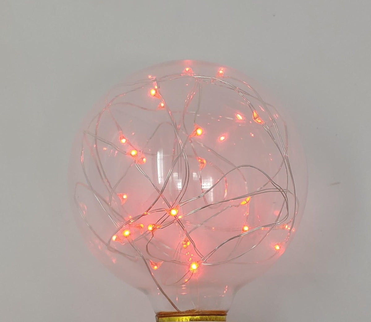 Bulb LED Lg Coloured W/STRING Inside Round / Pink / Pink / Pink / Pink