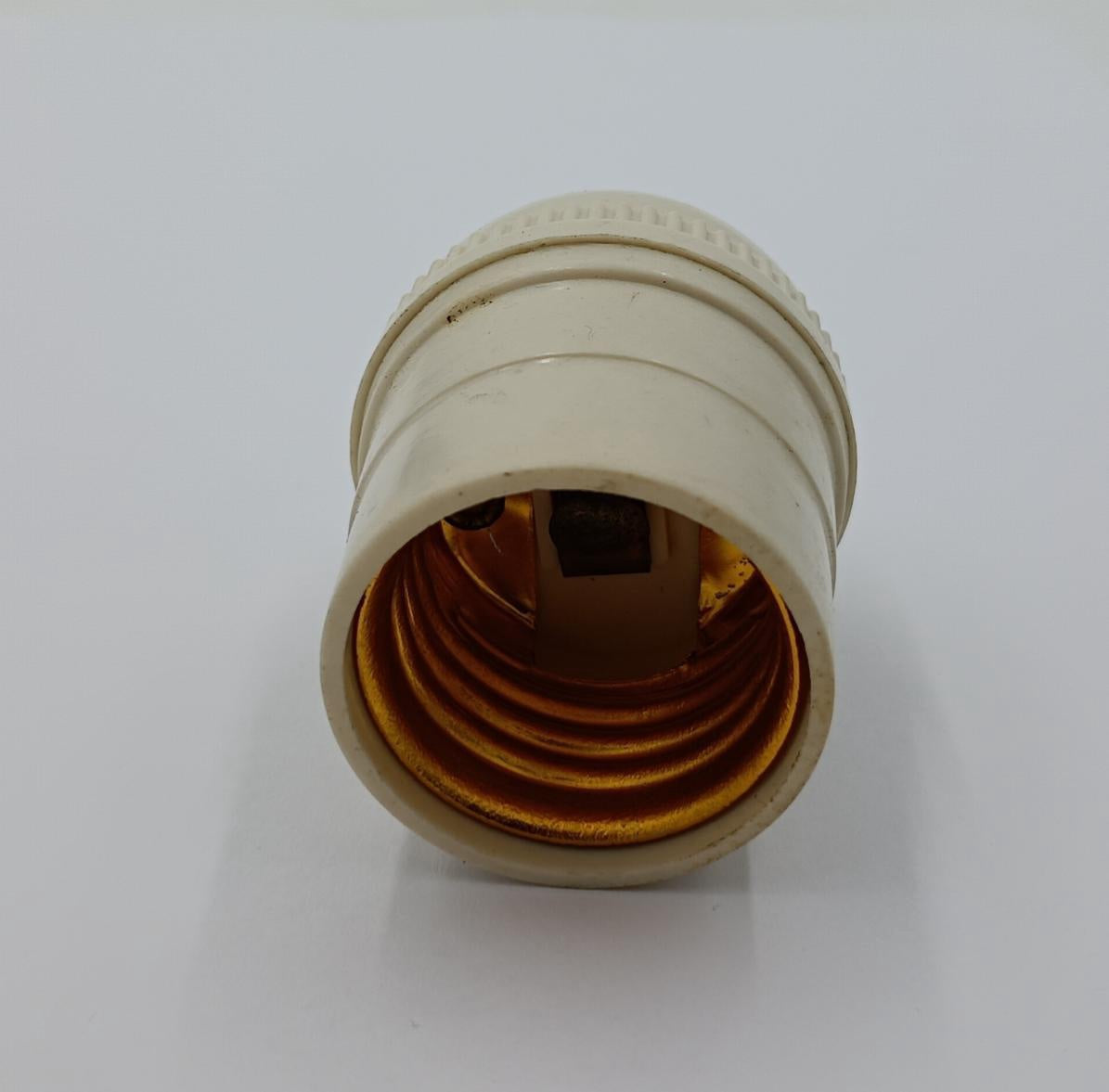 Socket Screw Cream E27 No Base