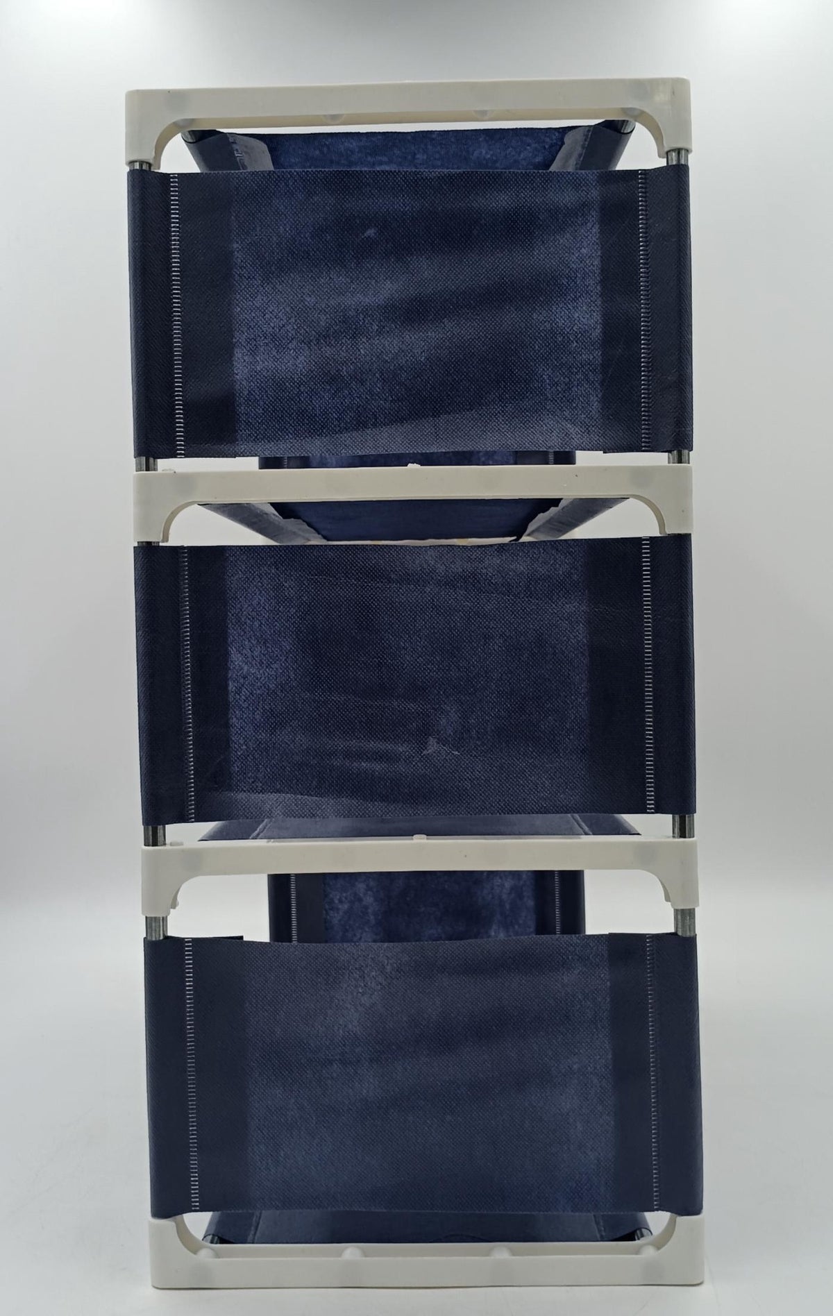 Shoe Rack 4 Shelf Fabric Blue