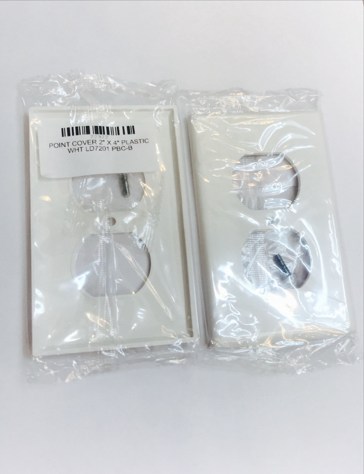 Point Cover 2" X 4" Plastic White LD7201 PBC-B