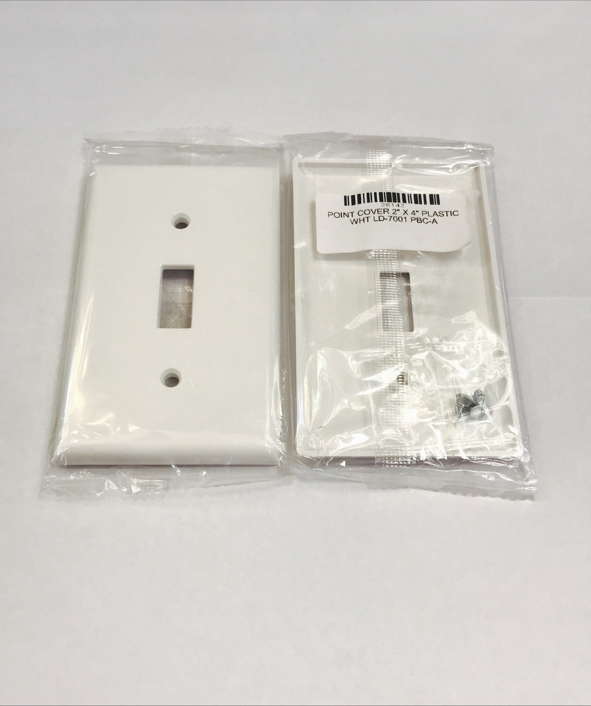 Point Cover 2" X 4" Plastic White LD-7001 PBC-A