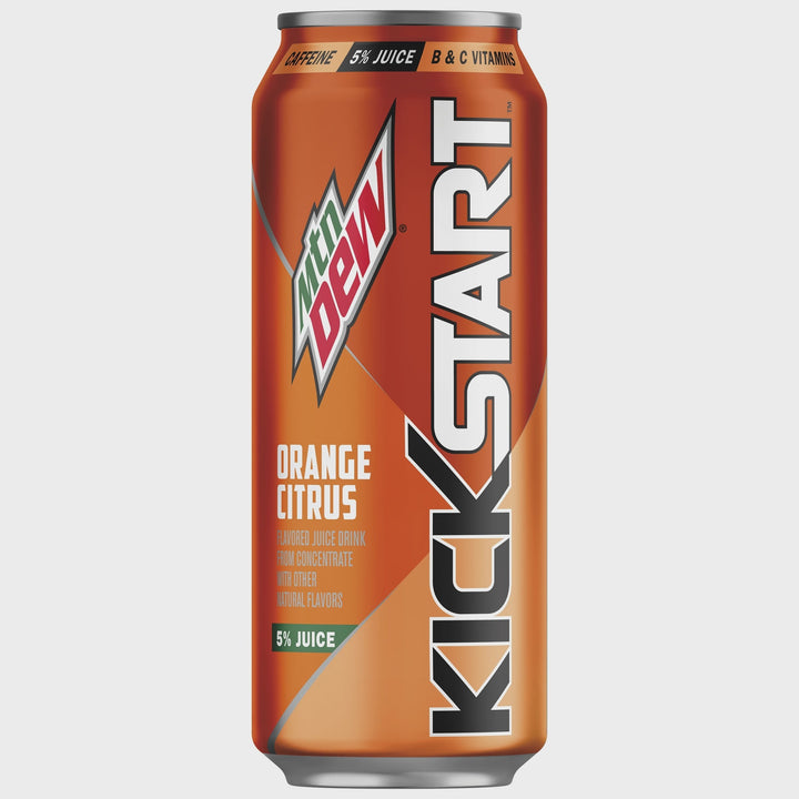 DDL Kickstart Mtn Dew Orange Citrus Can 16FL OZ 473ML