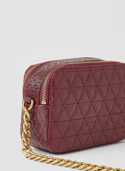 GUESS Bag Noelle Crossbody Camera Merlot