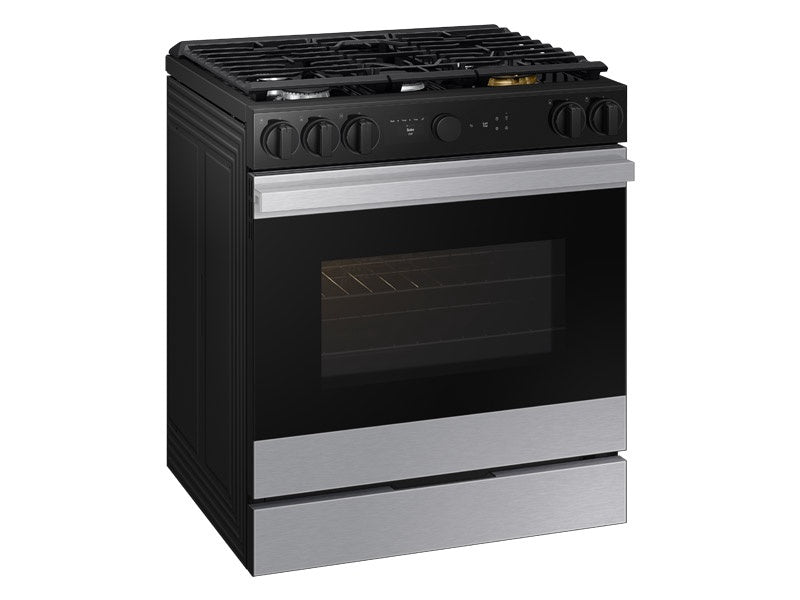 SAMSUNG Stove 5 Burner NSG6DG8700SRAA Bespoke Stainless Steel with Air Fryer Smart WIFI True Convection