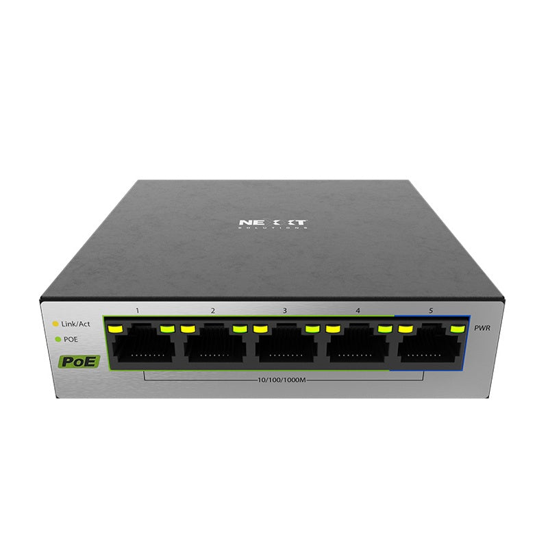 NEXXT Computer Hub Switch Poe+ 5 Port Vertex 501P NSW-V501P