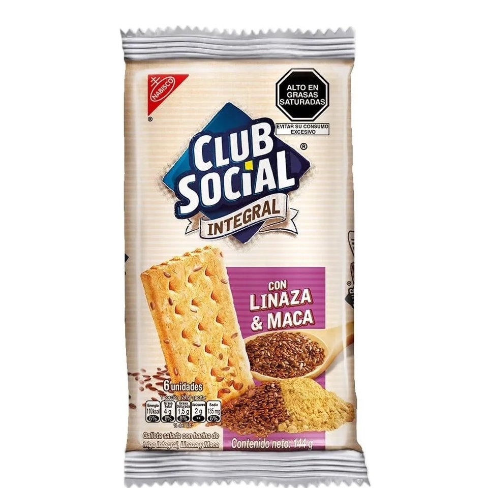 NABISCO Club Social Integral with Maca Linseed 9PCS Pack 216G