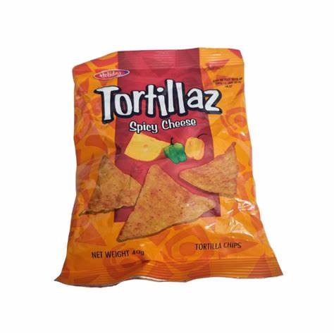 HOLIDAY Snacks Tortillaz Spicy Cheese Chips 38G 1.3OZ