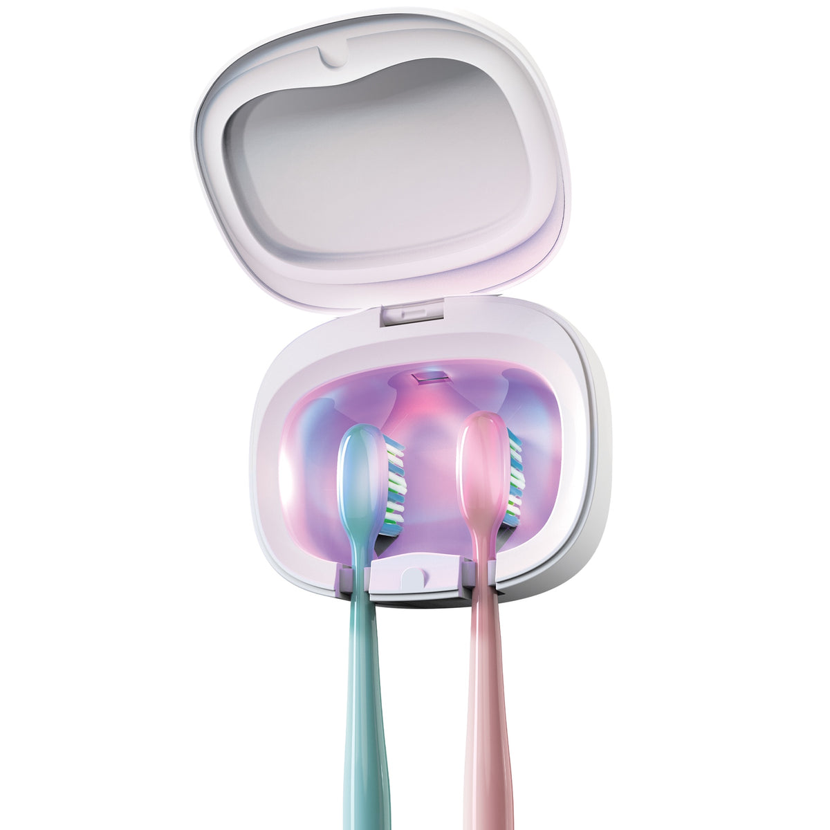 Toothbrush UV-C Sanitizer Vie Oli OLID1086WH 2X Toothbrush Holder Case