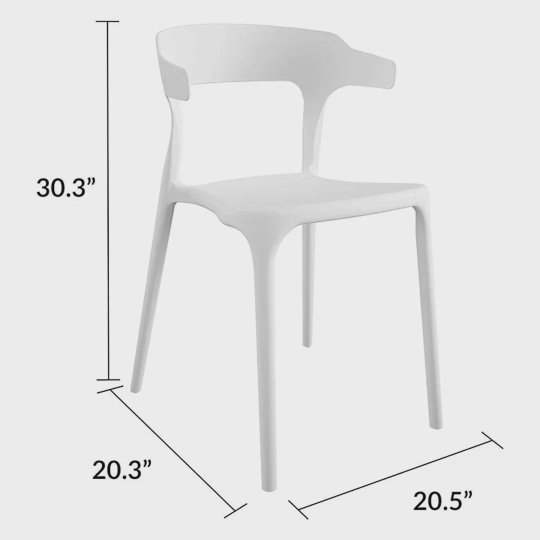 Chair Plastic Cocktail P2147-0004 White