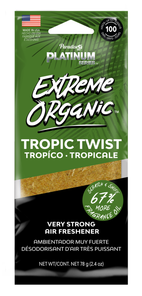 Car Air Freshener Paradise Air Extreme Organic Tropic Twist Platinum PLEO-013Q