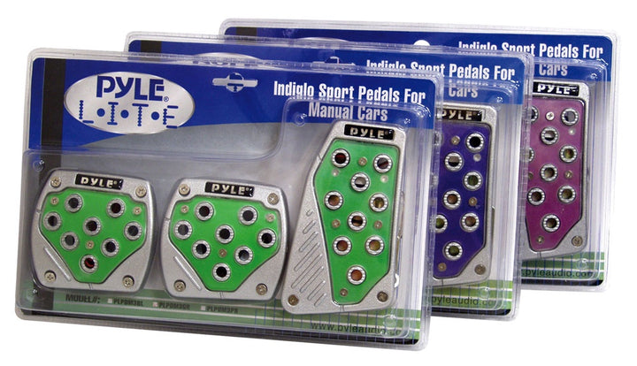 PYLE Car Pedal Lite PLPDM3BL Blue Manual with Light