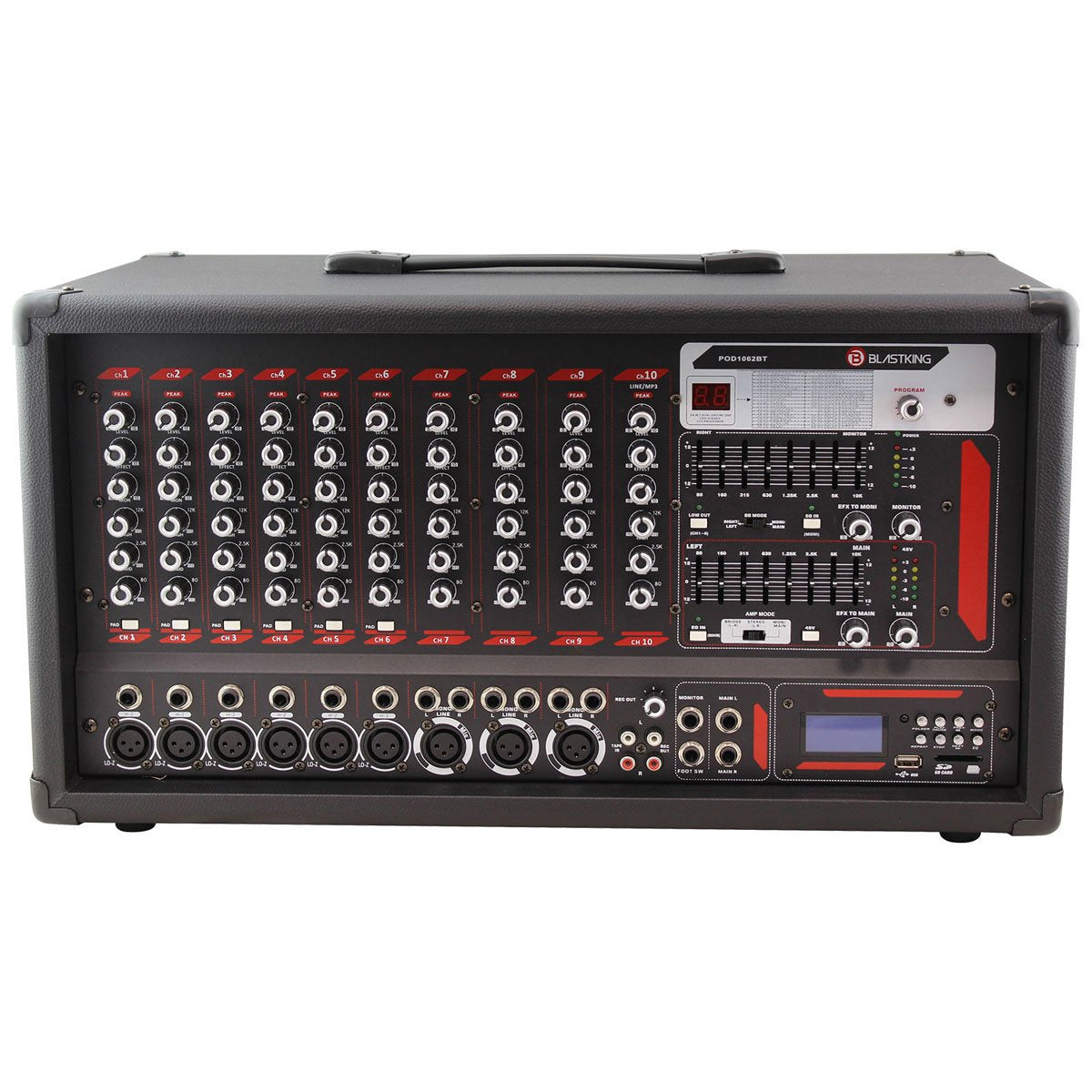 BLASTKING Mixer Amplifier Combo I78B-POD1062BT 10CH Powered