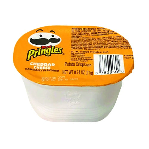 PRINGLES Potato Crisps Cheddar Cheese 0.74OZ 21G