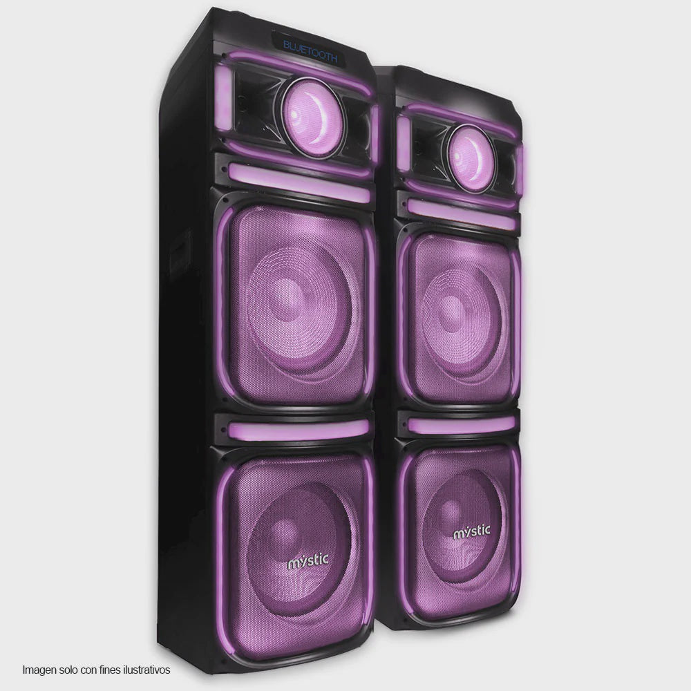 MYSTIC Speaker Box 12" MY-PS992U Dual Pair Bluetooth