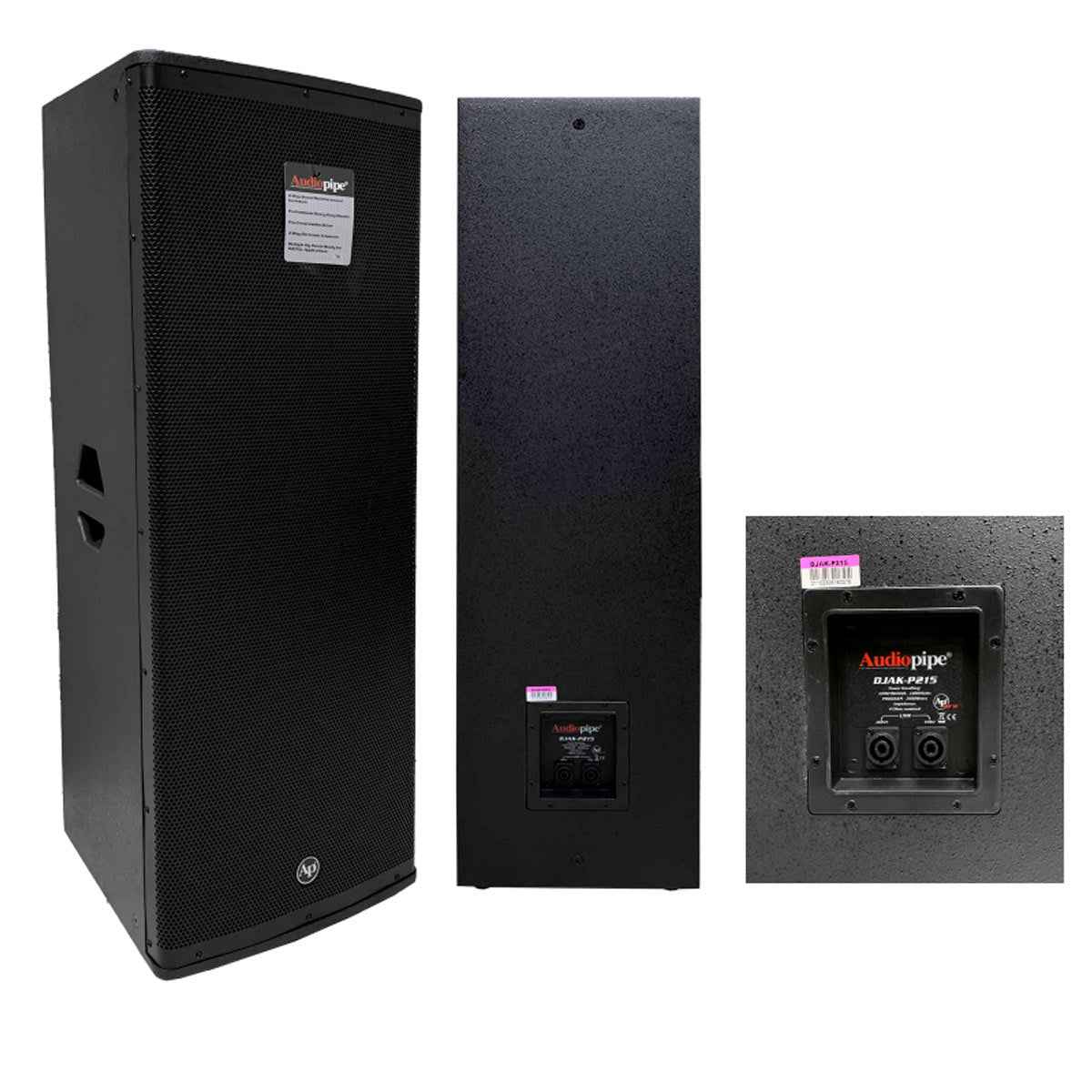 AUDIO PIPE Speaker Box 15" DJAK-P215 Dual Passive Sold Each