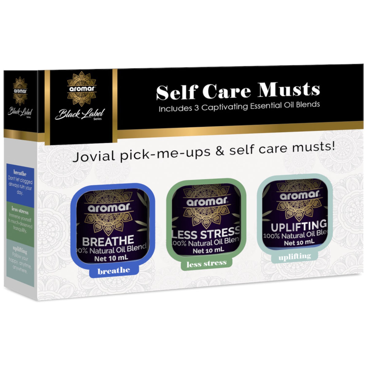 AROMAR Essential Oil 10ML 3 Pack Self Care Musts Kit C3-8201