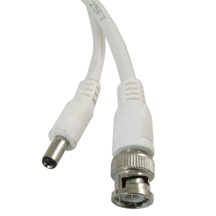 BLASTKING Security Cable 25' I-RG59+2C-25W Bnc & Power White