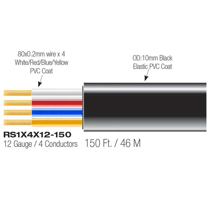 BLASTKING Stage Cable 4 Wire 12G I-RS1X4X12-150 Black Roll