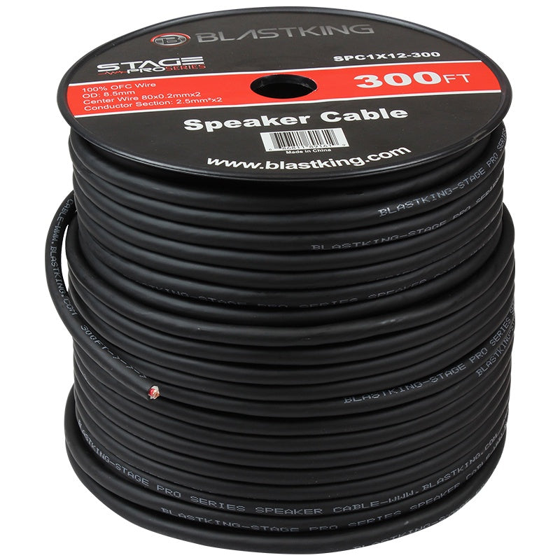 BLASTKING Stage Cable 2 Wire 12G Ibke SPC1X12-300 300FT Roll