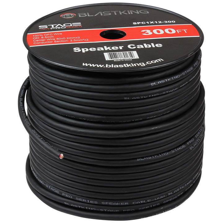 BLASTKING Stage Cable 2 Wire 12G Ibke SPC1X12-300 300FT Roll