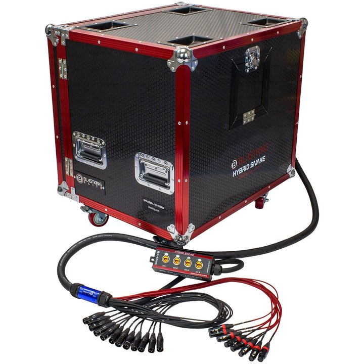 BLASTKING Stage Cable Snake Hybrid IBKE-SPS12X8X4-150 with Case 150'