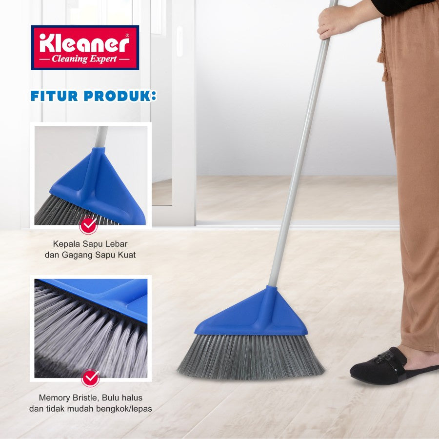 KLEANER Broom Floor Brush Indoor GSK003 with Stick