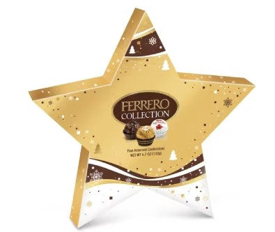 FERRERO ROCHER Fine Hazelnut Milk Chocolate Star Pack 132G