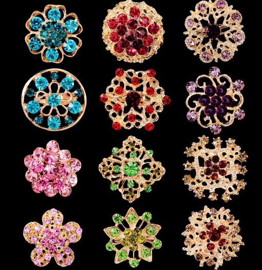 Hijab Accessories Brooch Pin Small Pair (2PC)