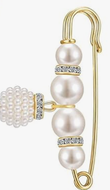Hijab Accessories Pin Pearl 4PCS Assorted Colors