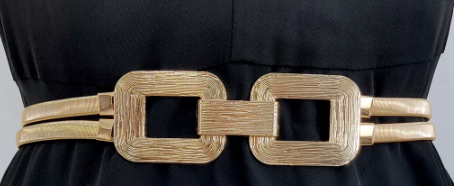 Hijab Accessories Belt Gold Stretch