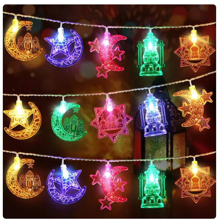 Eid / Ramadan String Light 10 LED 1.5M Battery Multi Color