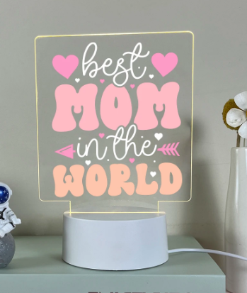 Mother's Day Light Plaque Acryllic