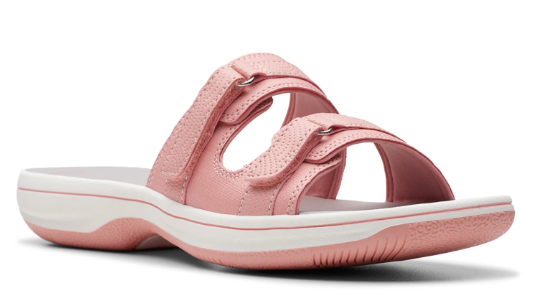 CLARKS Footwear Women Breeze Piper Sandal Peach / Tangerine / Tangerine / 9 / Peach / 9