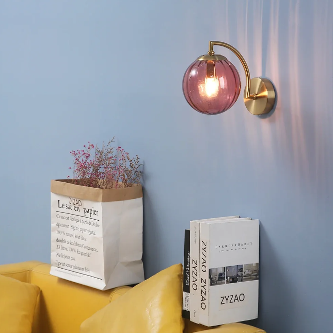 Light Fixture Wall Debate Industrial Vintage Globe Red LED