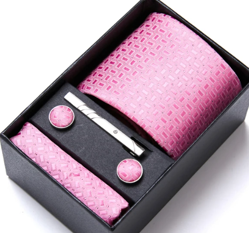 Father's Day Tie & Pocket Square Set IN Gift Box 1PC