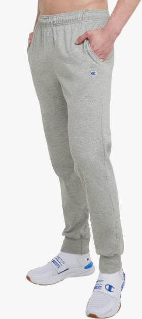 CHAMPION Men Joggers Jersey Navy / Grey