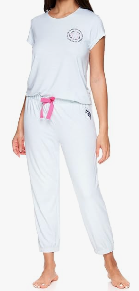 US POLO ASSN. Women PJ/LOUNGEWEAR Set Us Polo Light Blue Stripe