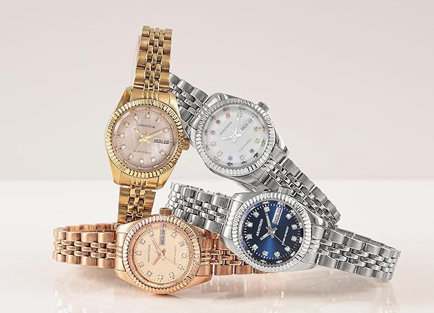 ARMITRON Watch Women Gold Bracelet Crystal 2475RGRG