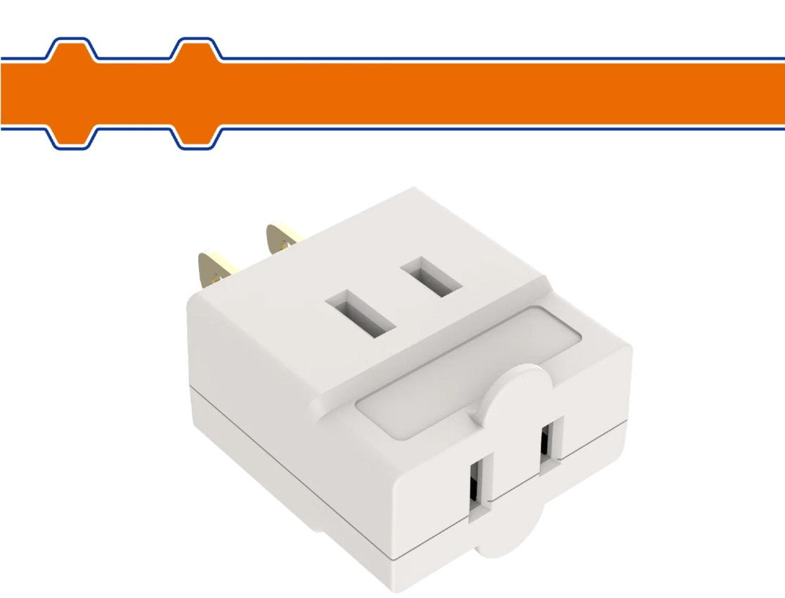 WADFOW Adapter Splitter 3 Outlet WET5K03