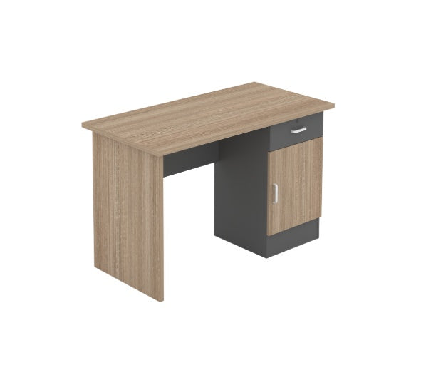 Office Desk Modern Space Melamine Single Draw with Cupboard Storage 48" X 24" 1215-A/DESK0209