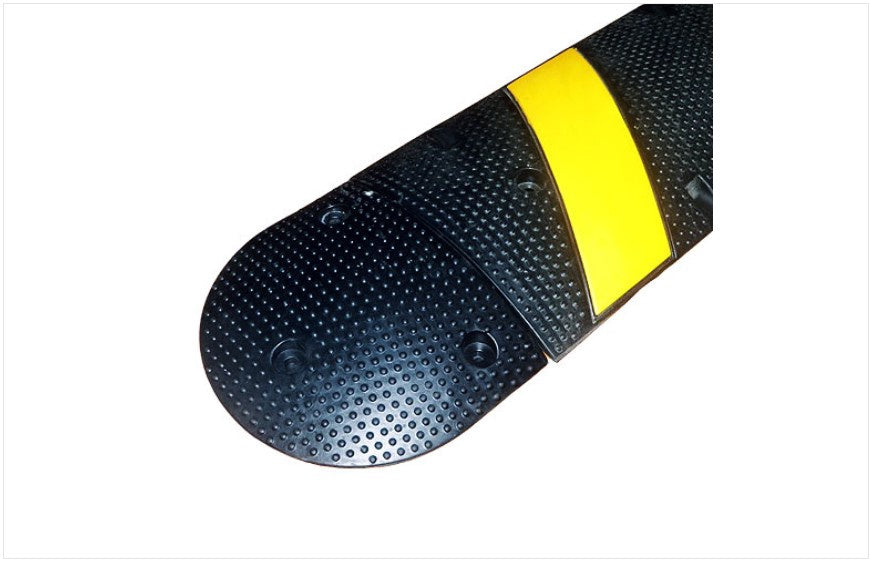 WOTECT Speed Bump End Cap 1PC Rubber Black 10" X 12" X 1 3/4" HSJ-SBR2530-EC Sold Each